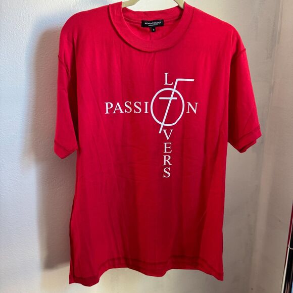2015 Midnight Studios Shane Gonzales Bauhaus Passion of Lovers Large T-Shirt Red - Picture 1 of 8